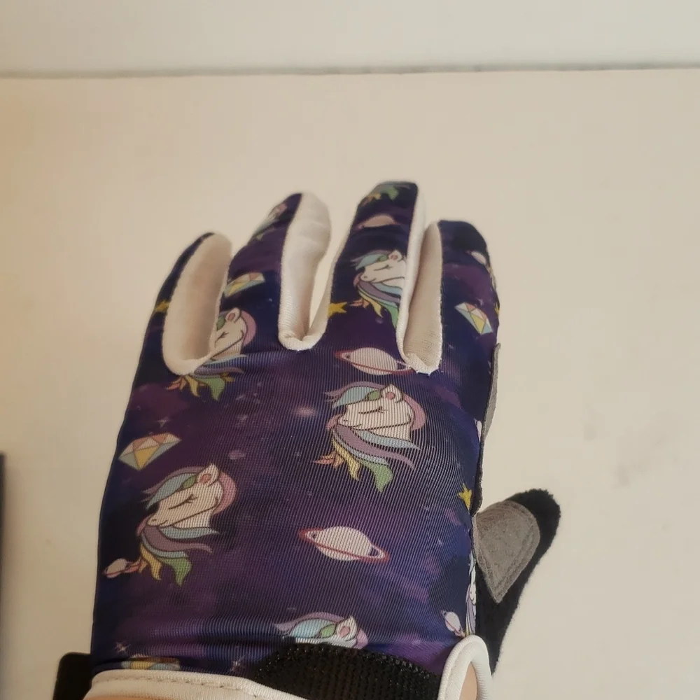 Finger Ten Golf Gloves Pair Unicorn Purple Size Large NWT